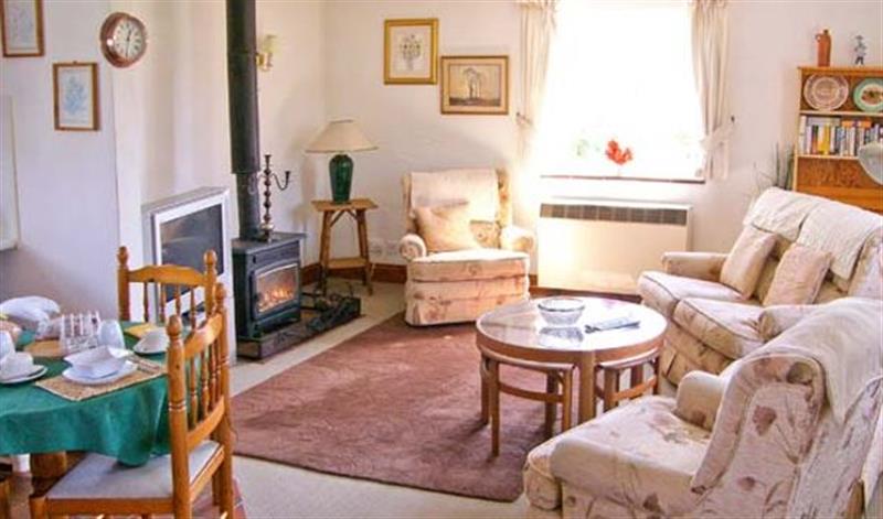 The living room at The Bothy, Lymington
