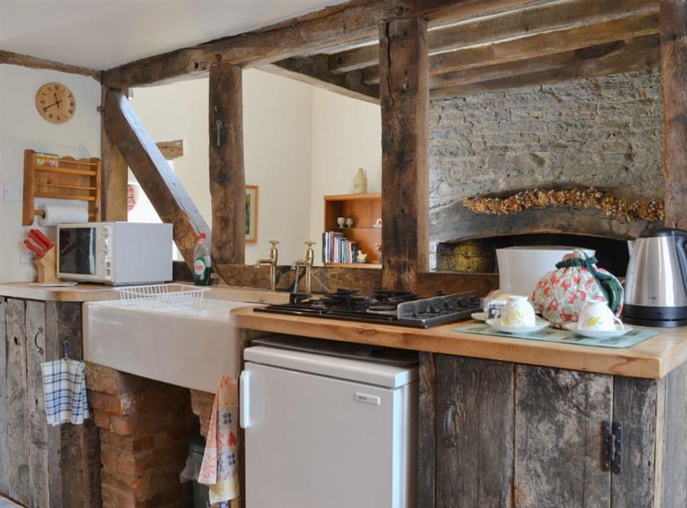 Charming kitchen area with character at The Bothy in Bucknell, Shropshire