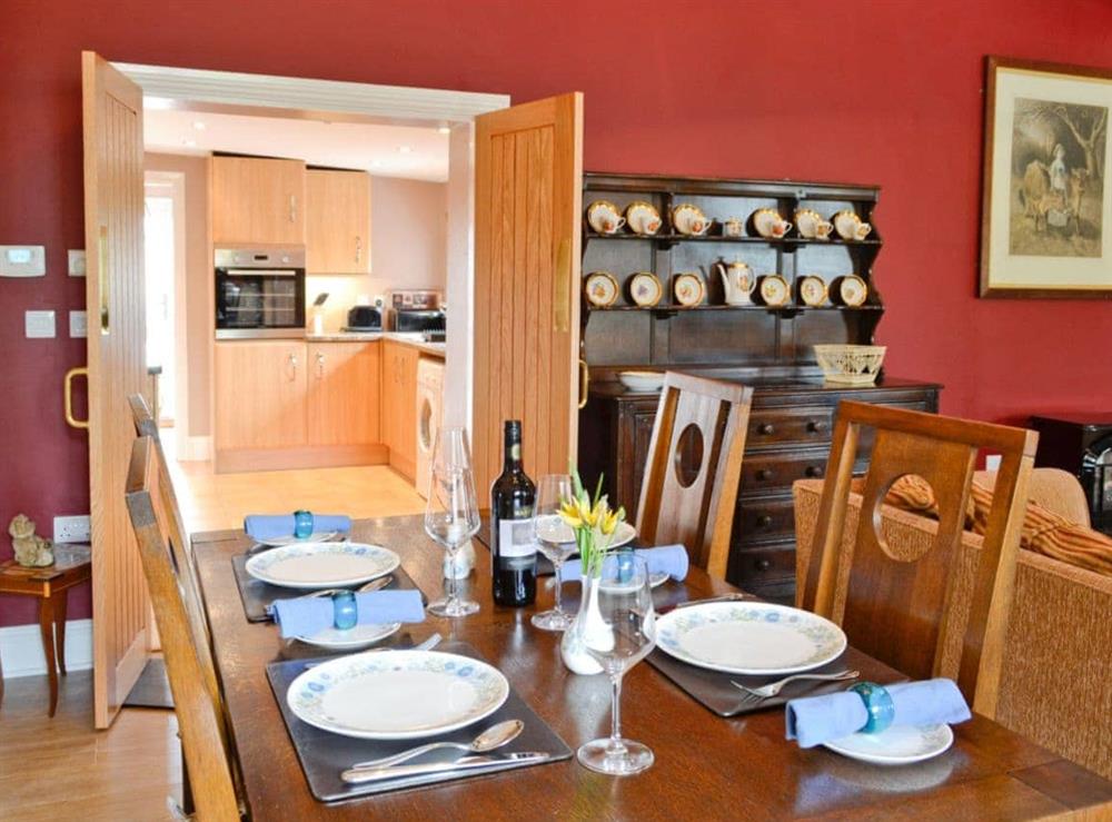 Dining room at The Bothy in Calthwaite, near Penrith, Cumbria