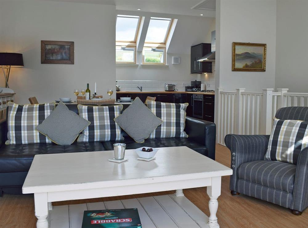 Spacious open plan living space at The Bothy in Fearnan, near Aberfeldy, Perthshire