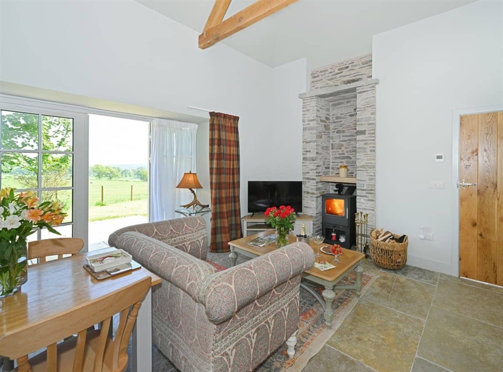 Living area at The Bothy in Logiealmond, near Crieff, Perthshire