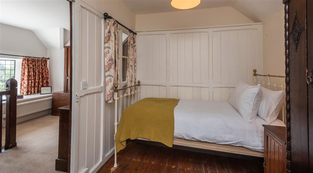 The first twin bedroom at The Bothy in Powys, North Wales