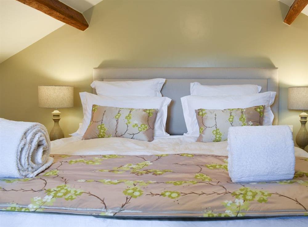 Double bedroom at The Bothy in Silverdale, Lancashire
