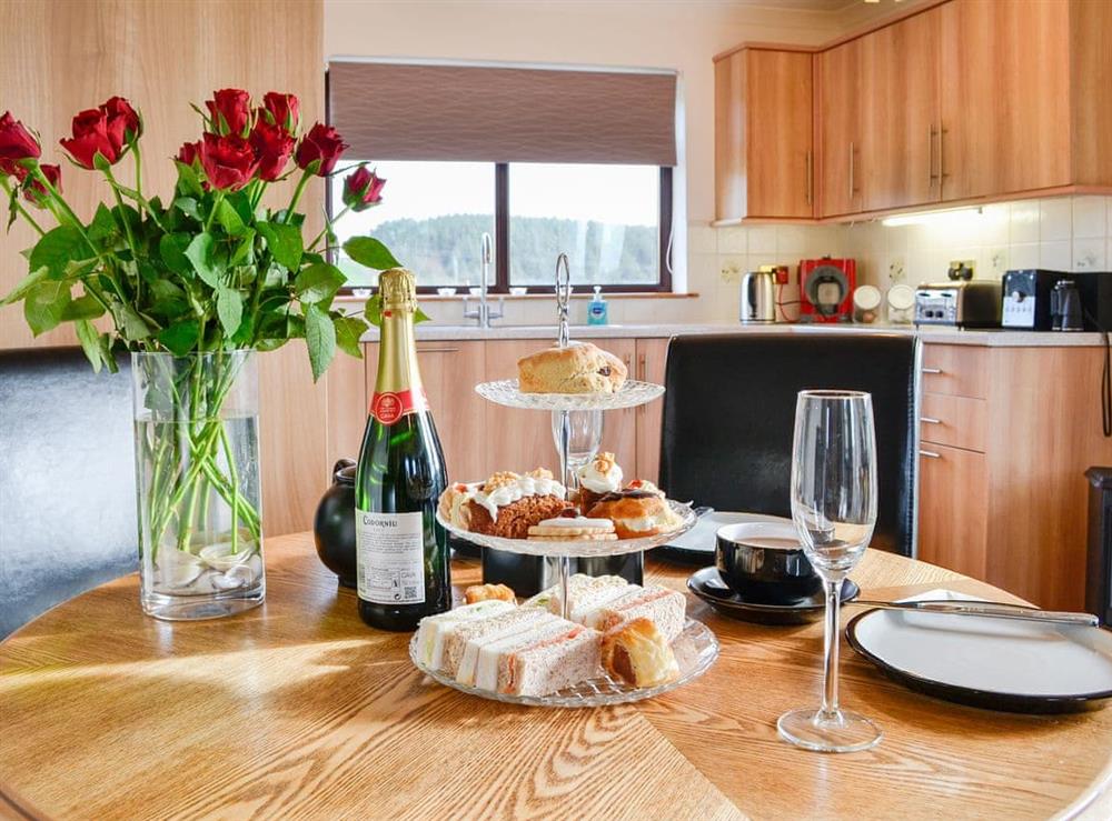 Enjoy an afternoon tea in the lovely kitchen/diner at The Bothy in Upper Dinvin, near Portpatrick, Wigtownshire