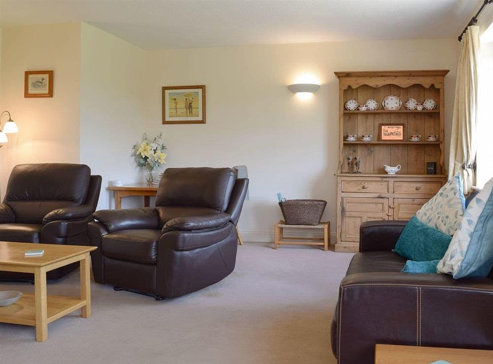 Comfortable living area at The Bothy in Upton, Didcot, Oxfordshire., Great Britain