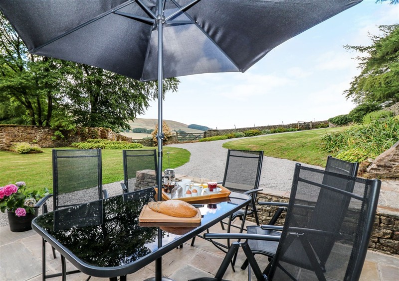 The patio in The Bothy at The Bothy, Wildboarclough