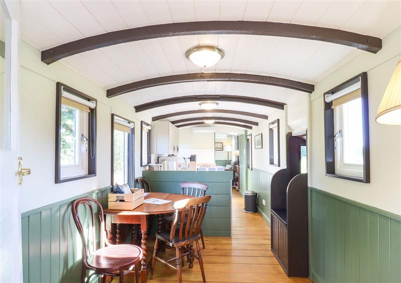 The dining room at The Brake Wagon at High Barn Heritage, Greenstead Green near Halstead