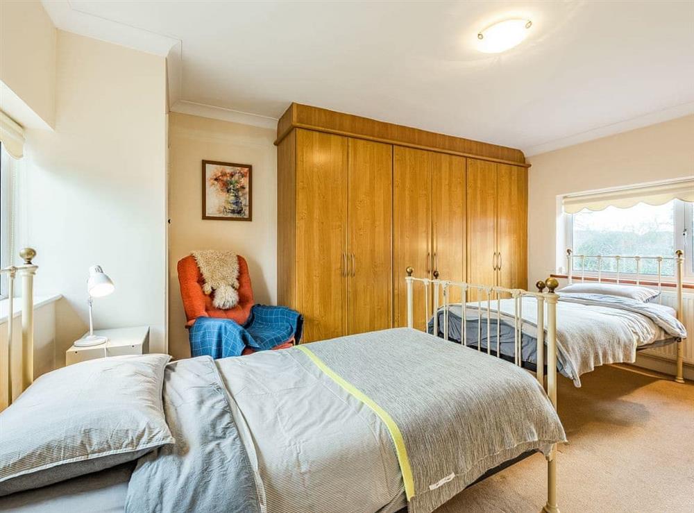 Twin bedroom at The Brambles in Westergate, West Sussex