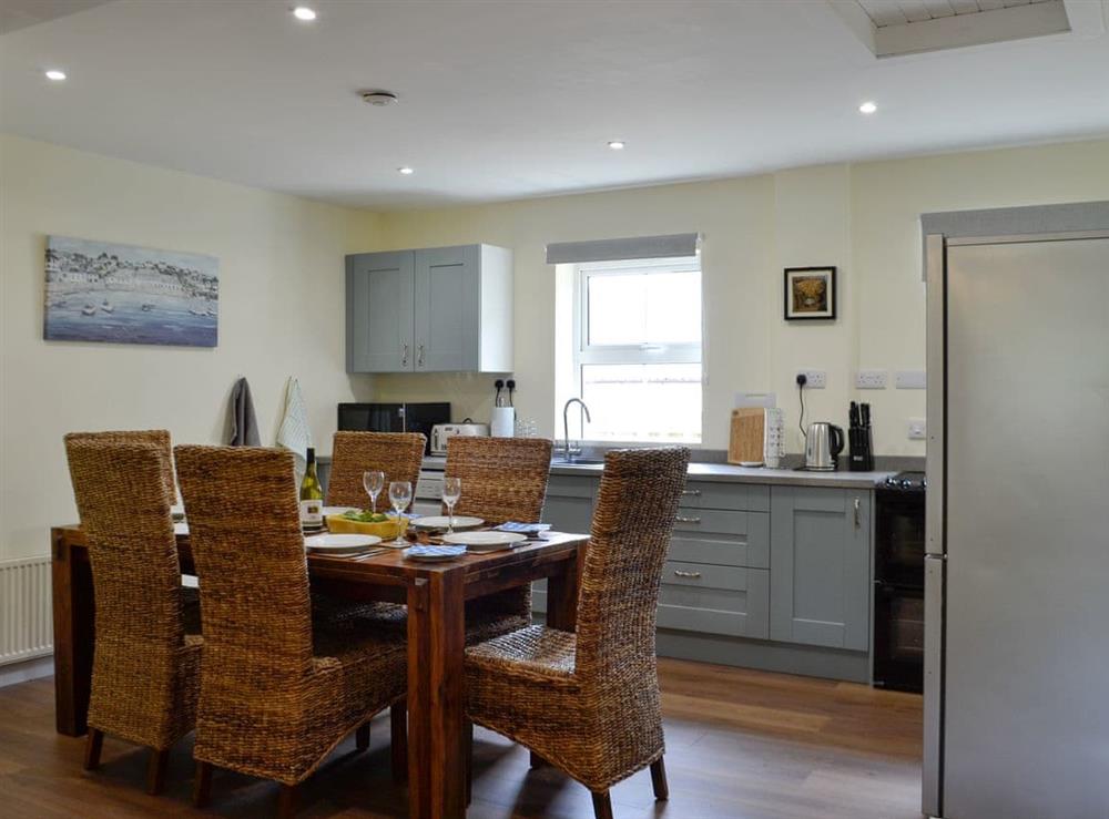 Kitchen and dining area at The Brewers Cottage in Near Mauchline, Ayrshire
