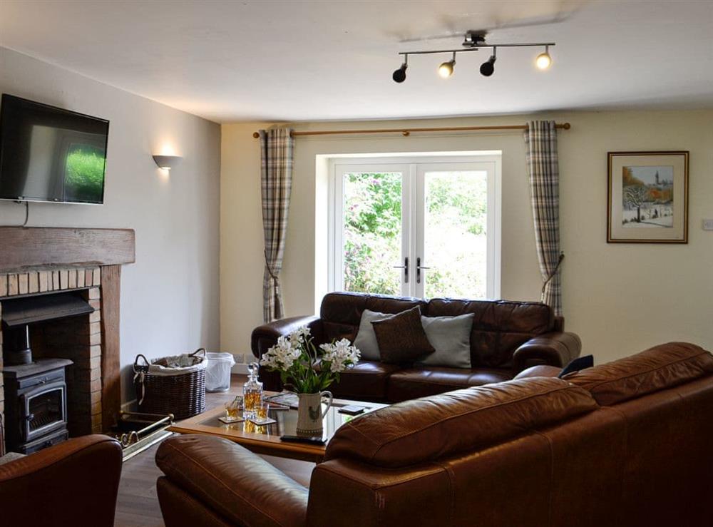 Living room at The Brewers Cottage in Near Mauchline, Ayrshire