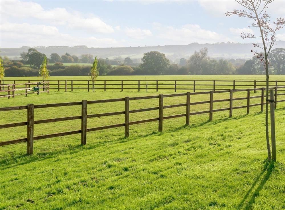 Beautiful views across the Wiltshire countryside at The Bull Pen 1 in Thornhill, near Royal Wootton Bassett, Wiltshire