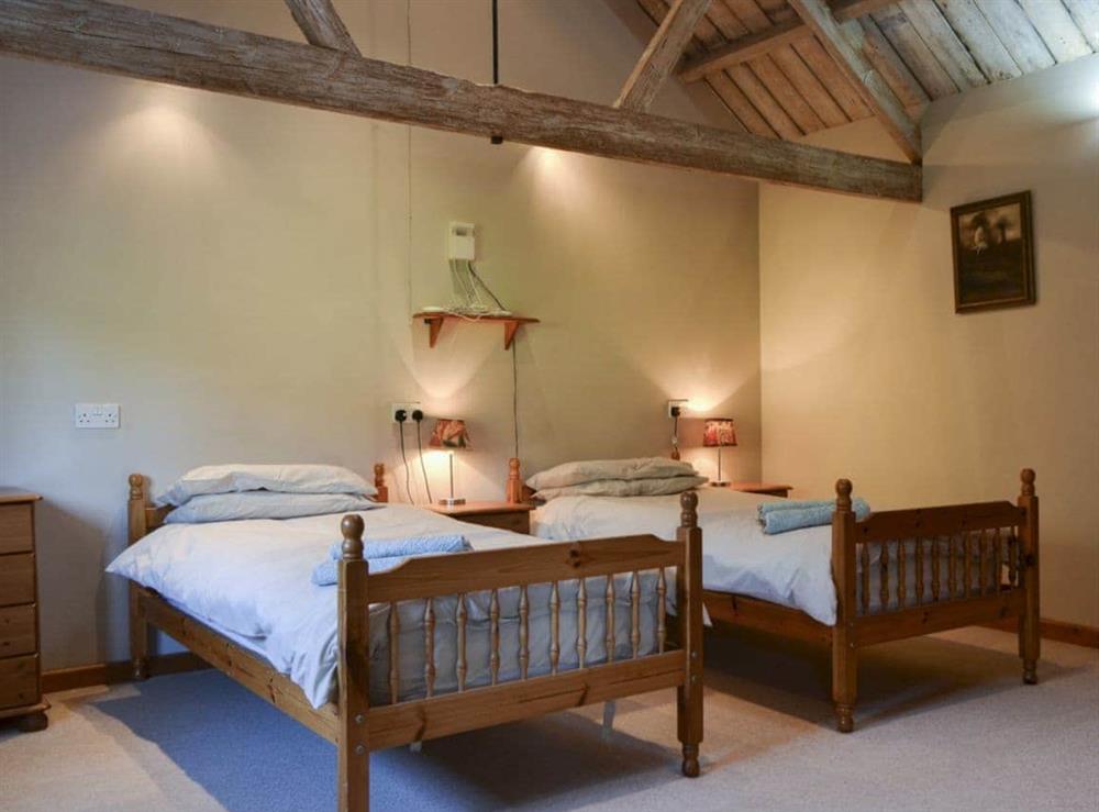 Twin bedroom at The Bull Pen in Compton, near Chichester, West Sussex