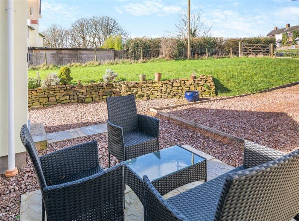 Sitting-out-area at The Bungalow in Coleford, Gloucestershire