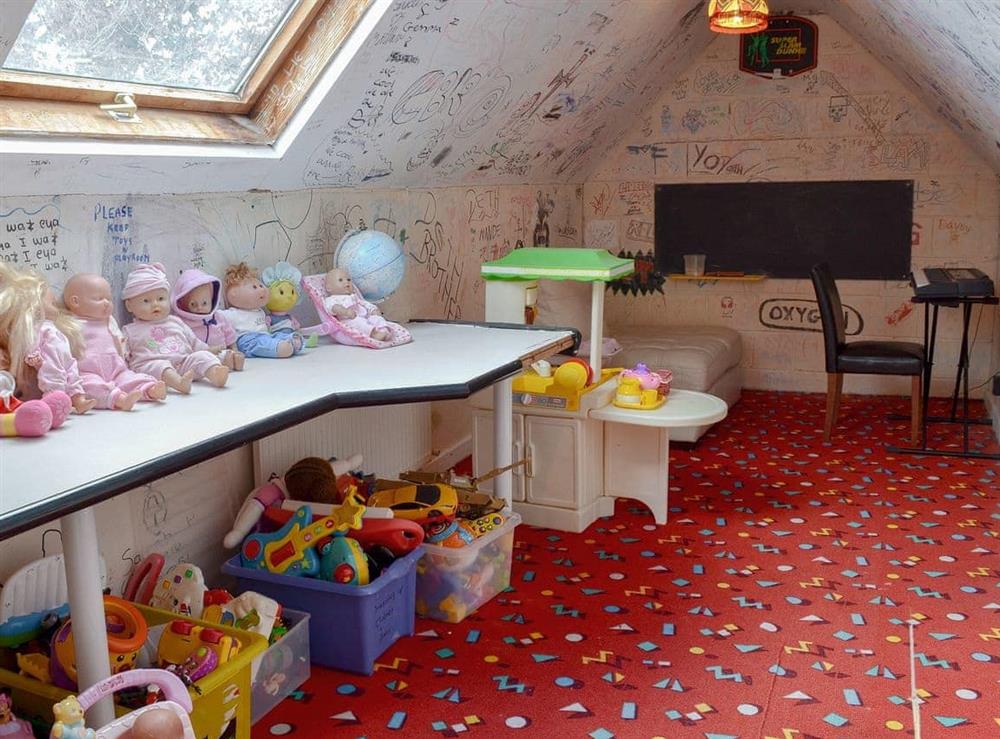 Entertaining children’s play room at The Bungalow in Lebberston, near Filey, North Yorkshire