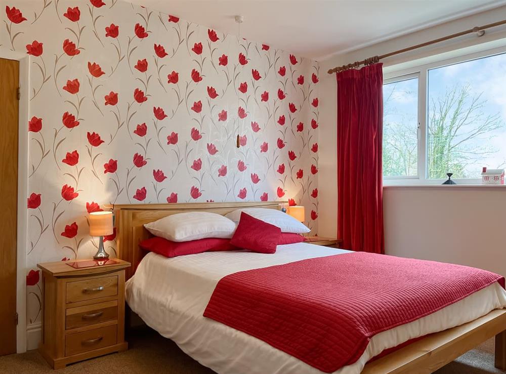 Double bedroom at The Bungalow in Milwich, near Stafford, Staffordshire