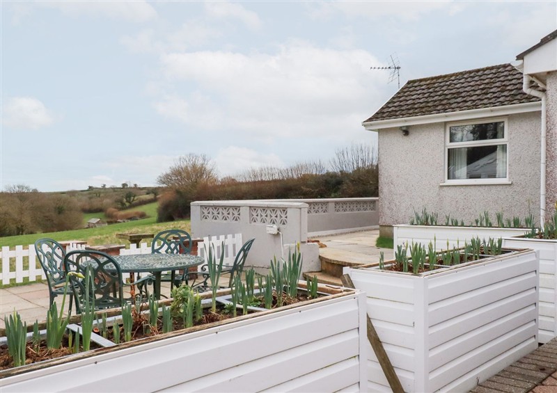Enjoy the garden at The Bungalow, Polgooth