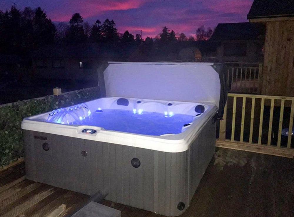 Private hot tub at The Bunker in Otterburn, Northumberland