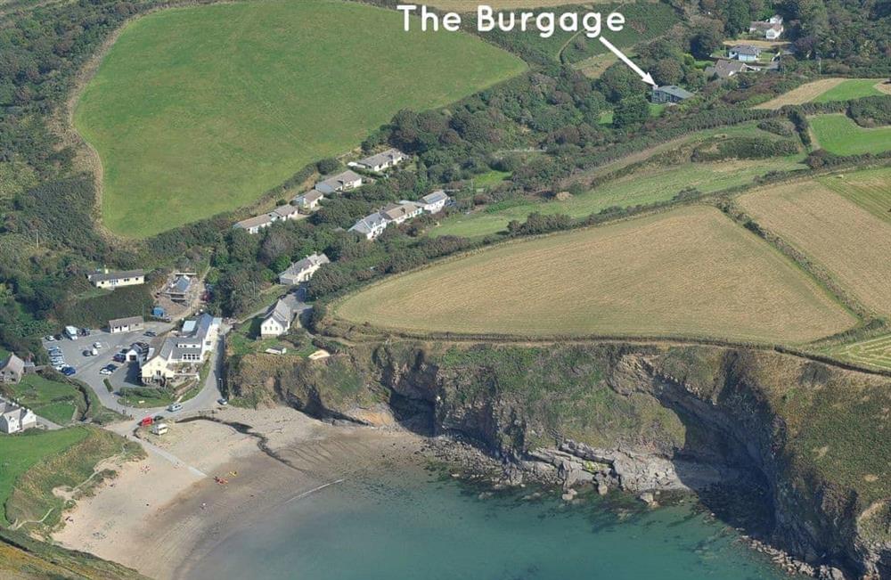 The area around The Burgage at The Burgage in Nolton Haven, Pembrokeshire coast, Pembrokeshire, Dyfed