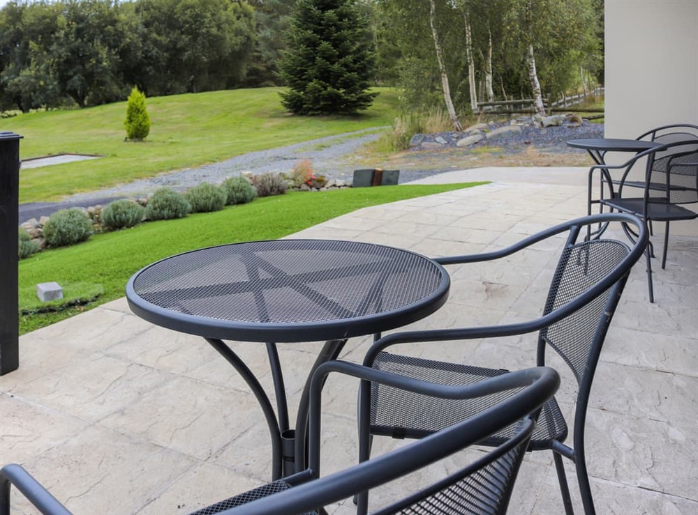 Sitting-out-area at The Buttery in Tynreithyn Nr Tregaron, Dyfed