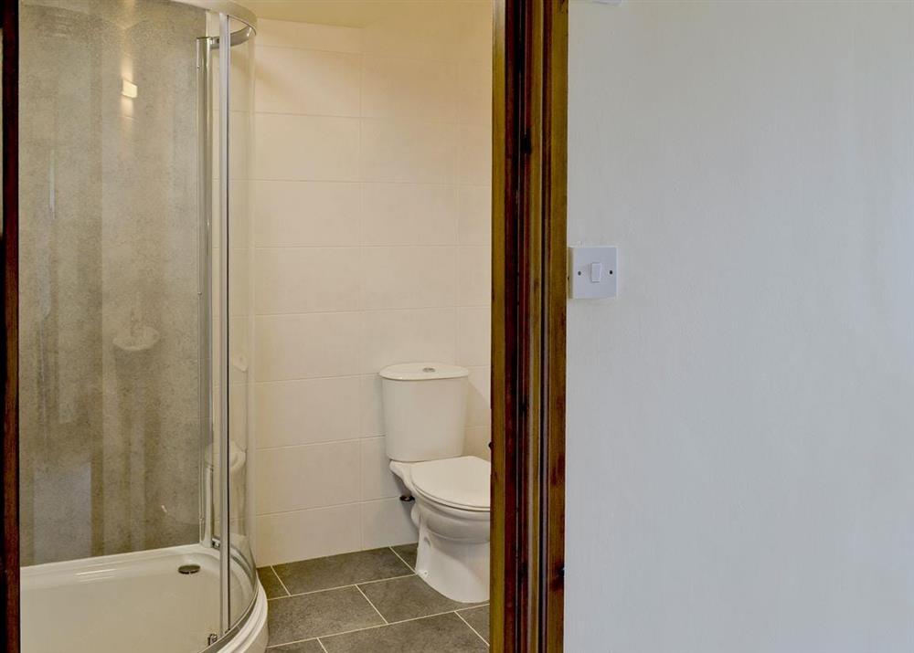Cleanly styled modern shower room at The Byre in Airton, Nr Skipton., North Yorkshire