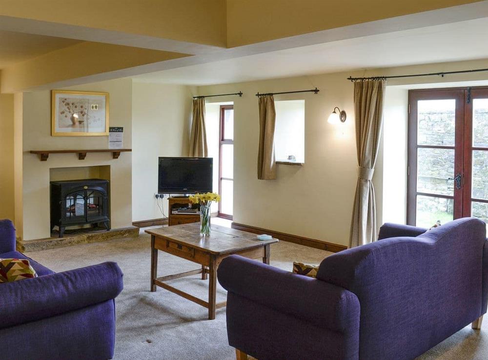 Welcoming living room at The Byre in Airton, Nr Skipton., North Yorkshire