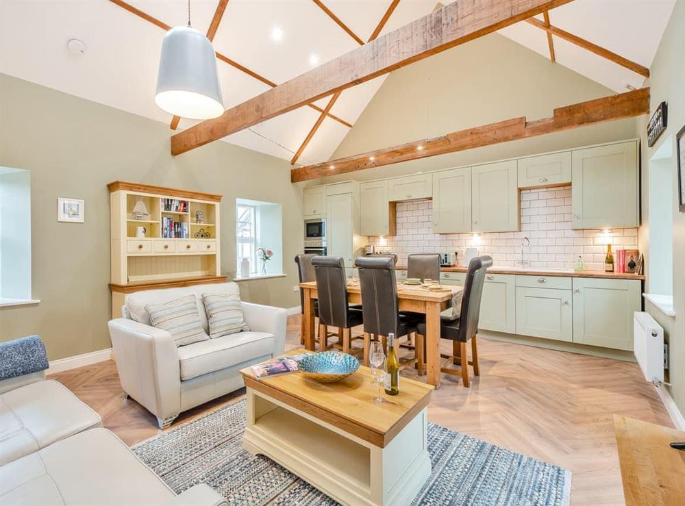 Open plan living space at The Byre in Ayr, Ayrshire