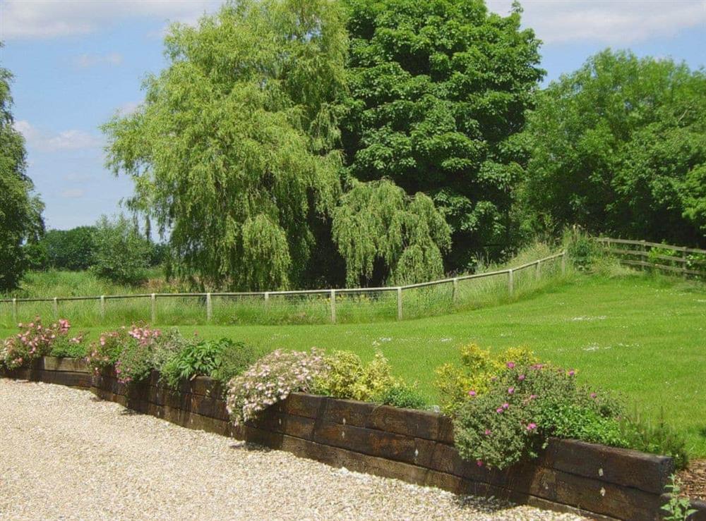 Garden and grounds at The Byre in Brigham, E. Yorks., North Humberside