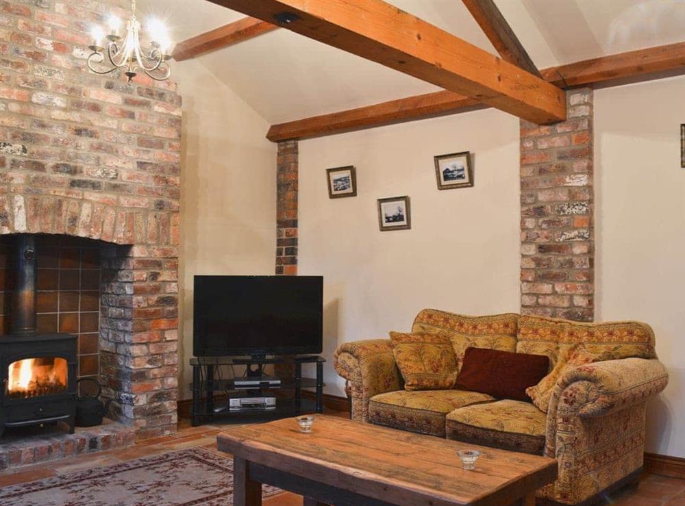 Living room at The Byre in Brigham, E. Yorks., North Humberside