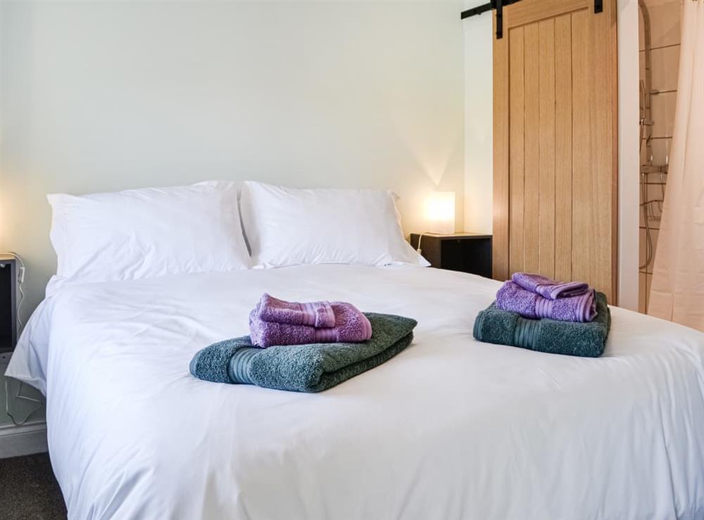 Double bedroom at The Byre in Larroch, near Whithorn, Wigtownshire