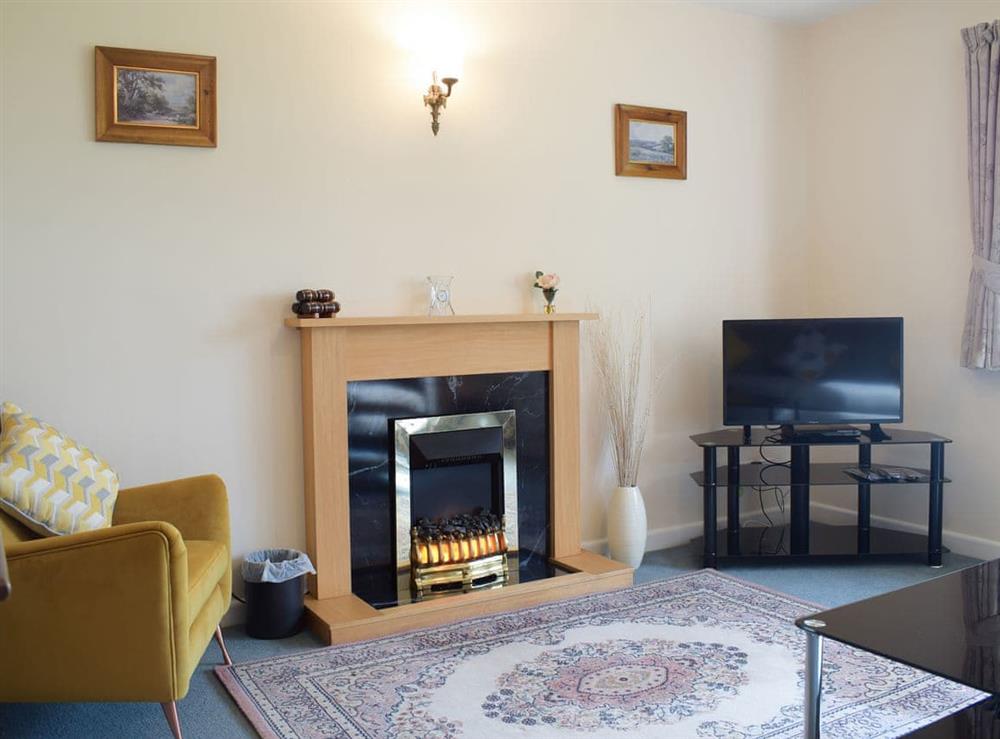 Living room at The Byre in Little Cowarne, near Bromyard, Herefordshire
