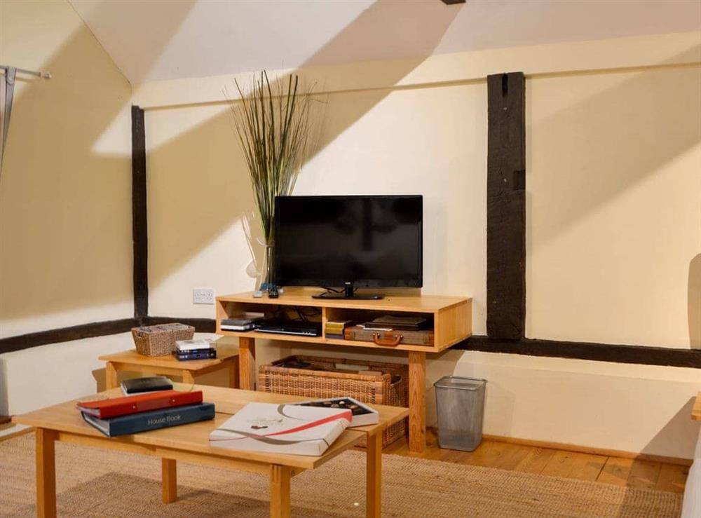 Cosy living area at The Byre in Ninfield, Nr Battle, East Sussex., Great Britain
