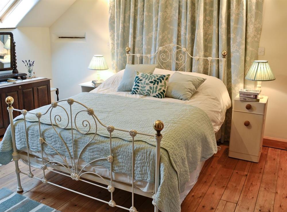 Double bedroom at The Byre in Penycae, near Wrexham, Great Britain