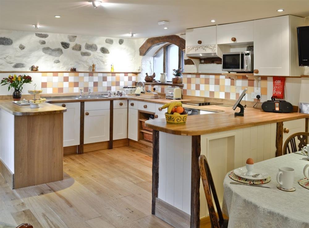 Kitchen/diner at The Byre in Penycae, near Wrexham, Great Britain