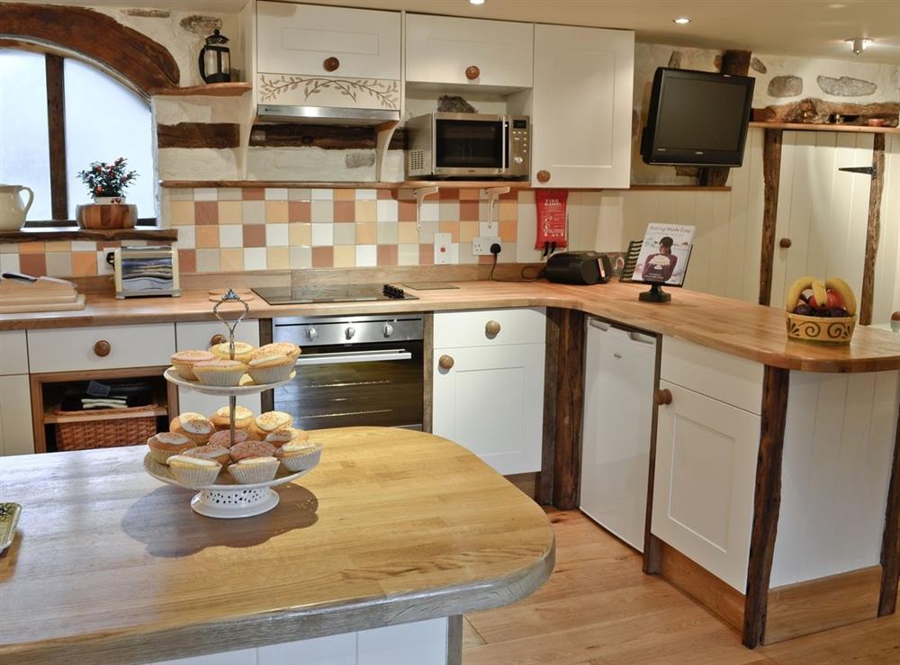 Kitchen at The Byre in Penycae, near Wrexham, Great Britain