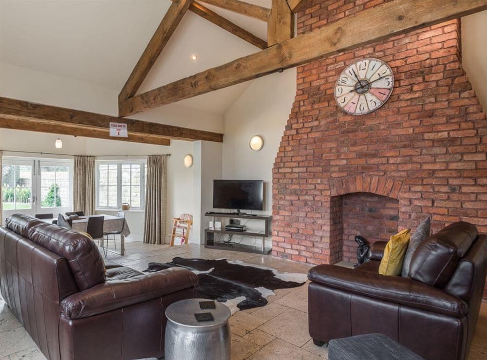 Living area at The Byre in Sandsend, North Yorkshire