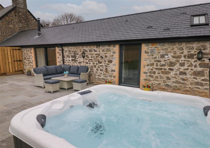There is a swimming pool at The Byre, St Brides Major