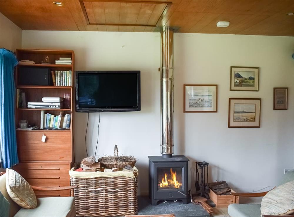 Living room at The Byre in Tayvallich, Argyll