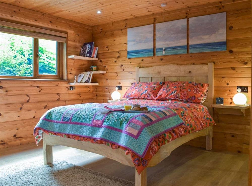 Double bedroom at The Cabin in Bancyffordd, Dyfed