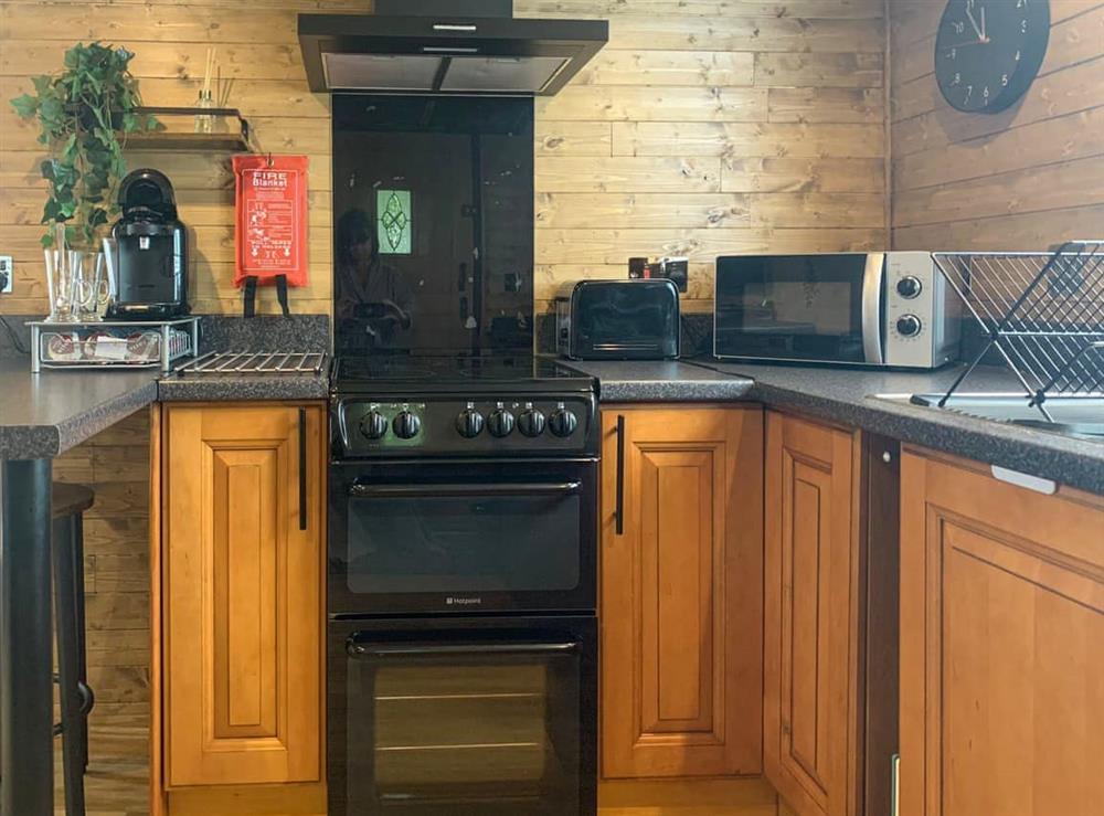 Kitchen area (photo 2) at The Cabin in Boyton, near Launceston, Cornwall