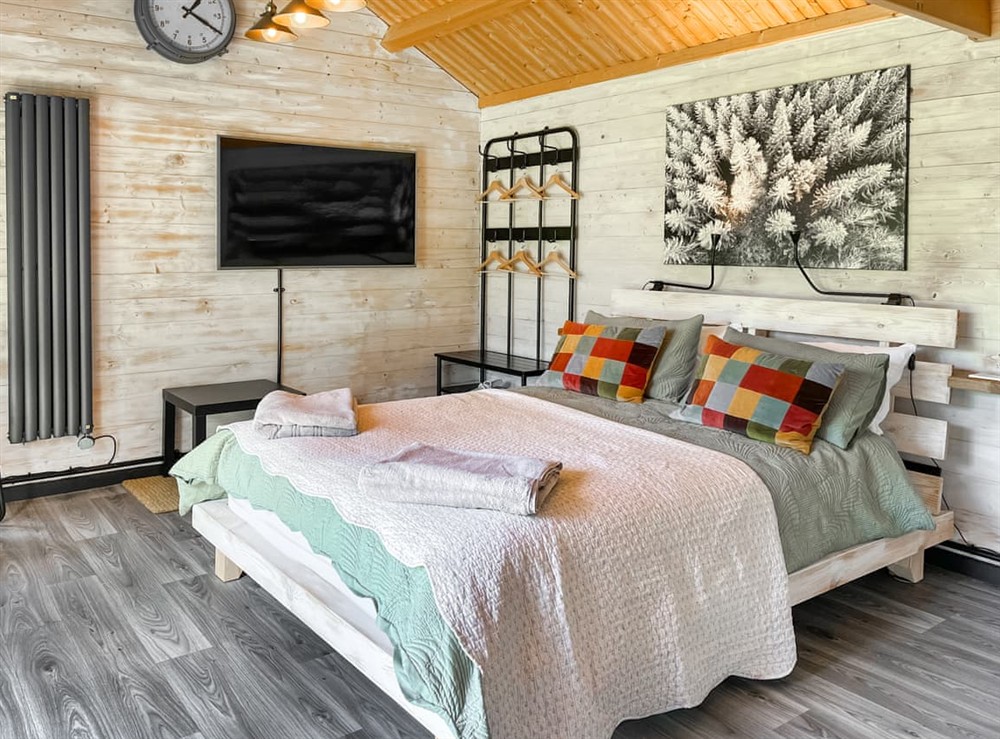 Double bedroom at The Cabin in Cockermouth and the North West Fells, Cumbria