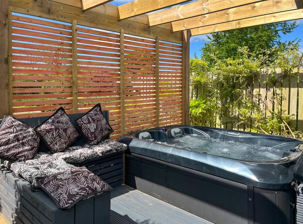 Hot tub (photo 2) at The Cabin in Cockermouth and the North West Fells, Cumbria