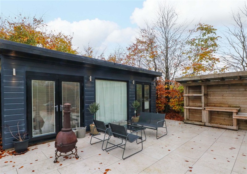The garden in The Cabin at The Cabin, Loveclough near Crawshawbooth