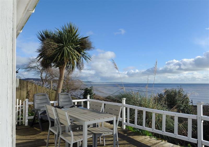 The setting at The Cabin, Lyme Regis
