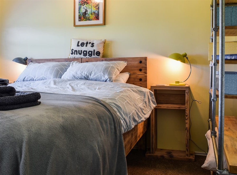 Double bedroom at The Cabin in Northampton, Northamptonshire