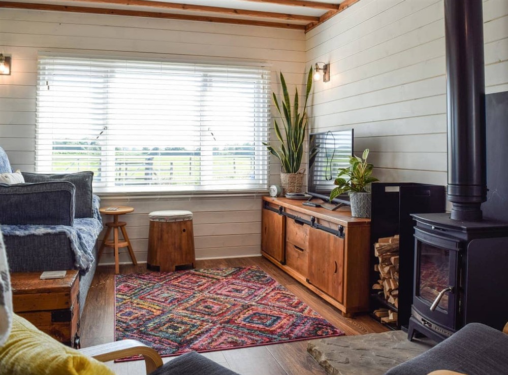 Living area at The Cabin in Northampton, Northamptonshire
