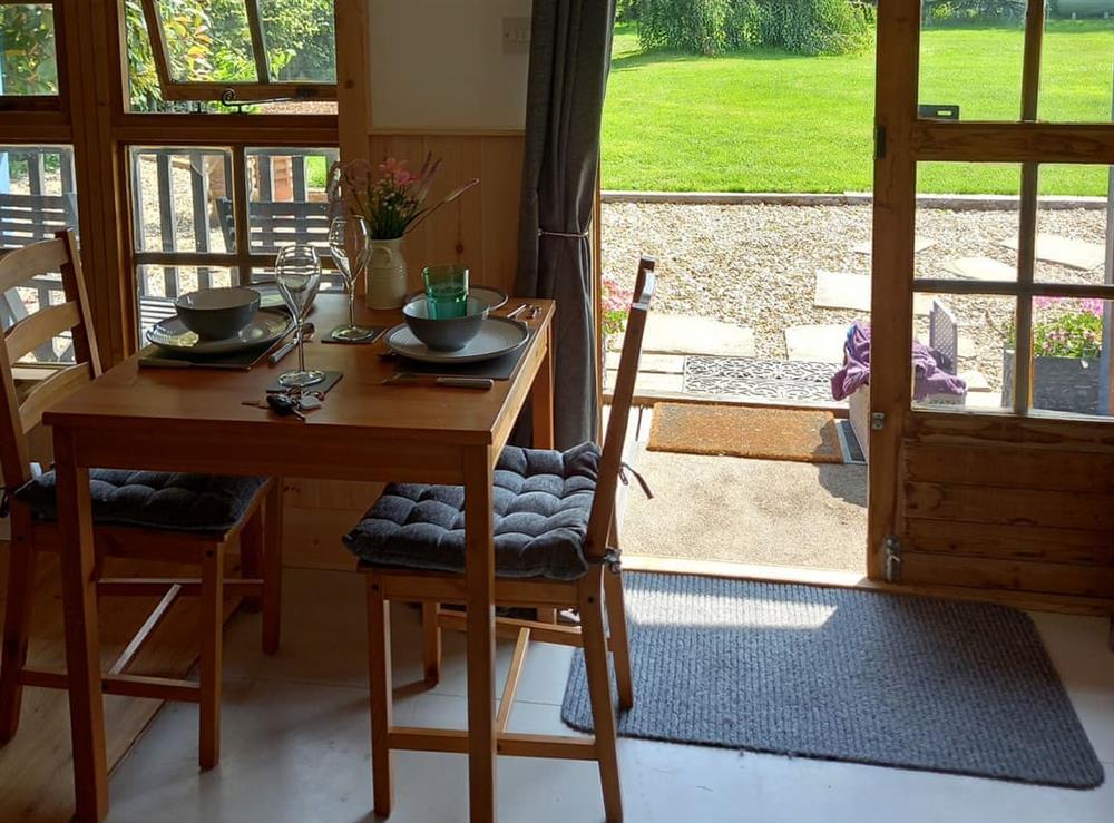 Dining Area at The Cabin in Sandwich, Kent