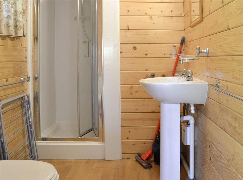 Shower room at The Cabin in Scarning, near Dereham, Norfolk