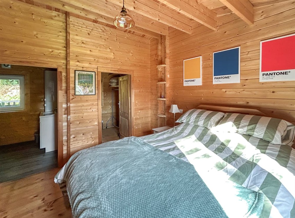 Double bedroom at The Cabin in Sevenoaks, Kent