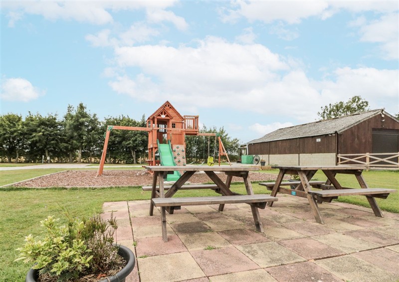 This is the garden at The Cabin, Thornton Dale