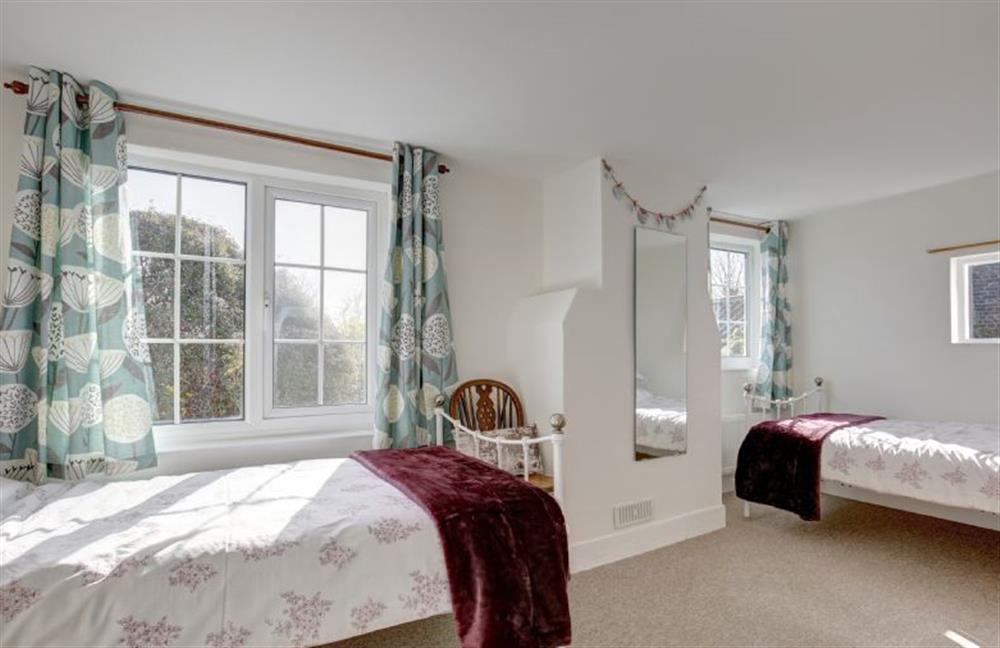 First floor: Twin bedroom  at The Cabin, Wells-next-the-Sea